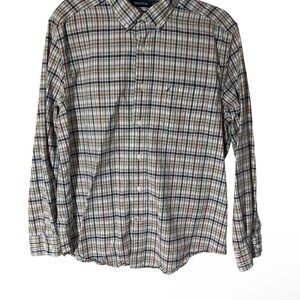 Nautica Men's Classic Plaid Button-Down Shirt
